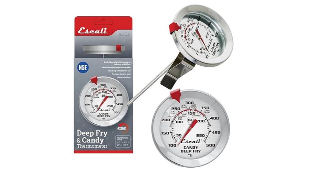 escali 5 inch thermometer clip