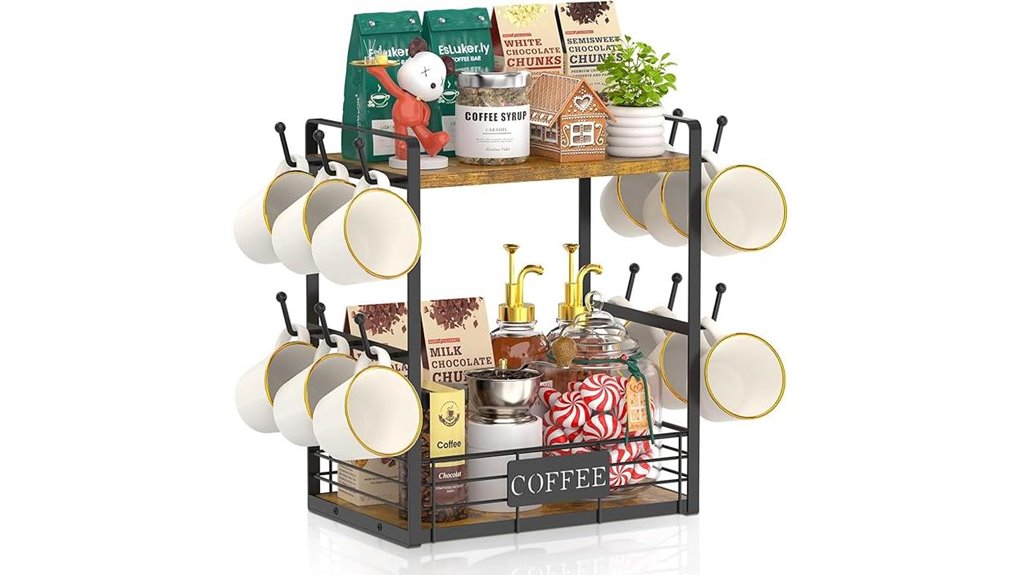esluker mug rack organizer
