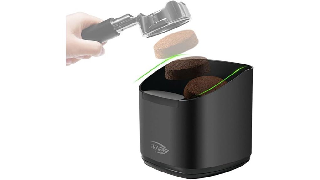espresso knock box black