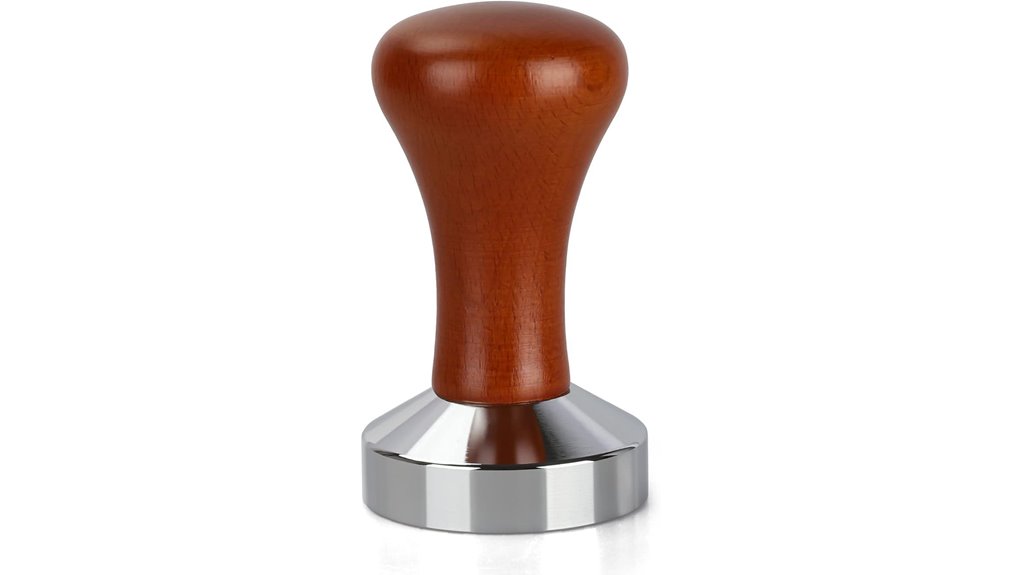 espresso tamper with wood handle
