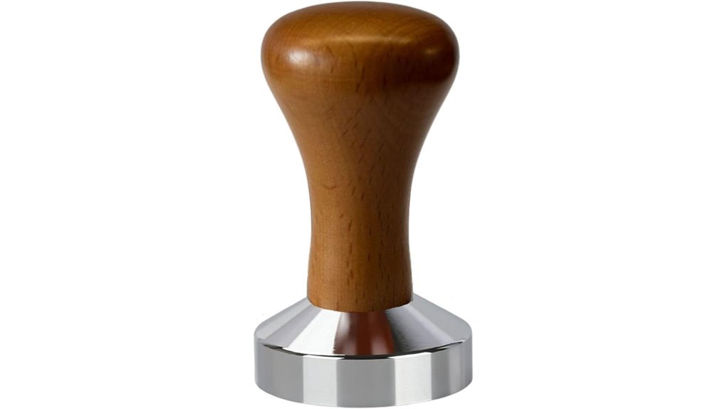 espresso tamper with wood handle