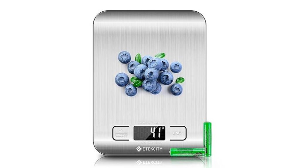 etekcity stainless steel kitchen scale