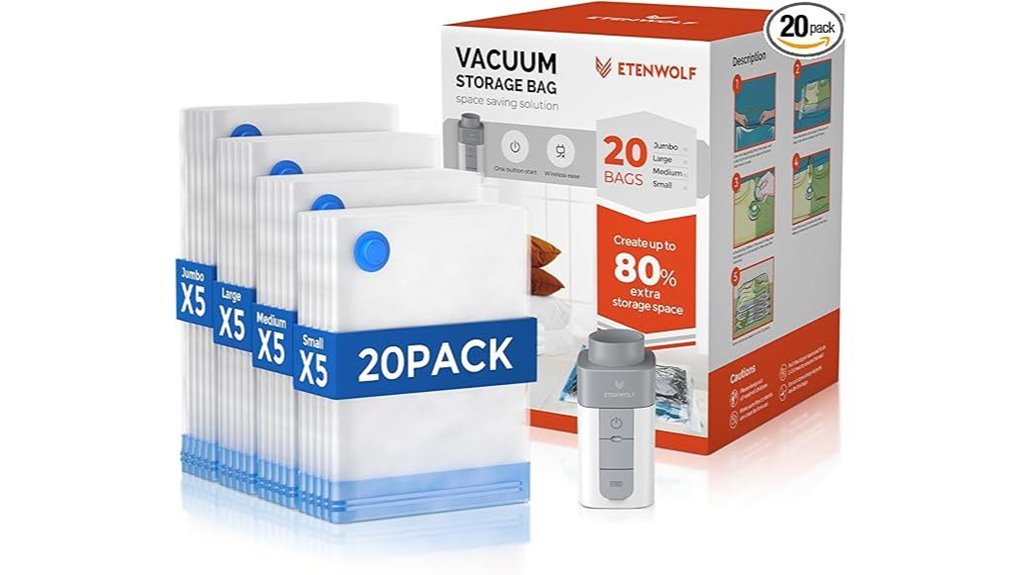 etenwolf 20 pack vacuum bags