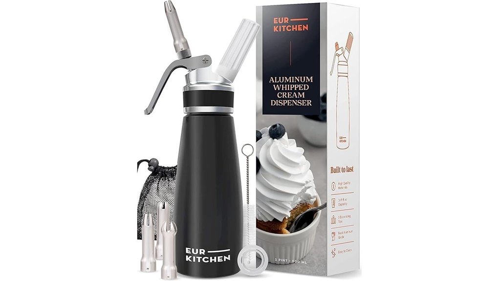 eurkitchen 1 pint aluminum dispenser
