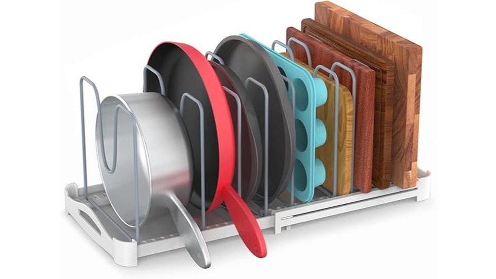 everie adjustable bakeware organizer
