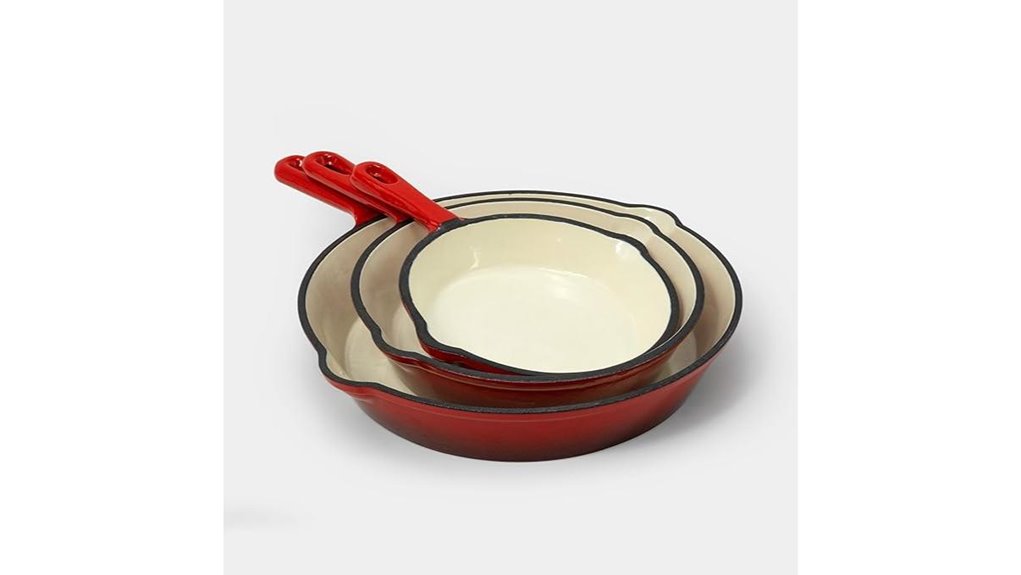 excelsteel cast iron skillet set