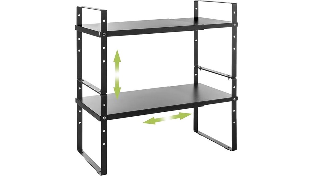 expandable cabinet shelf organizer