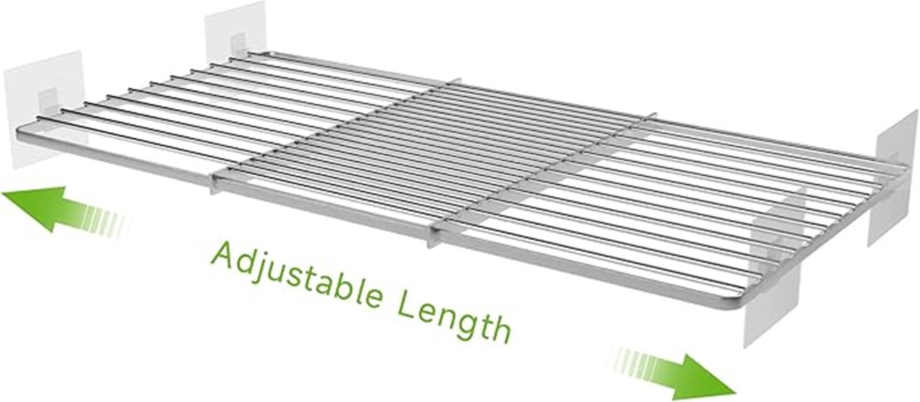 expandable closet shelves organizer with adjustable storage