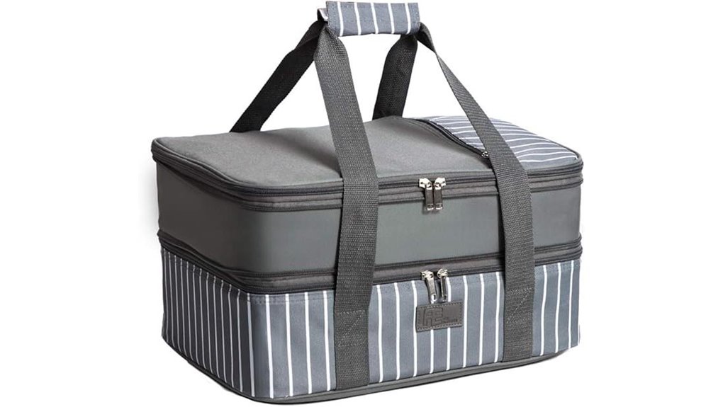 expandable insulated casserole carrier