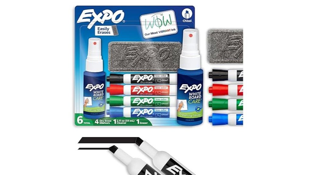 expo 6 color chisel markers