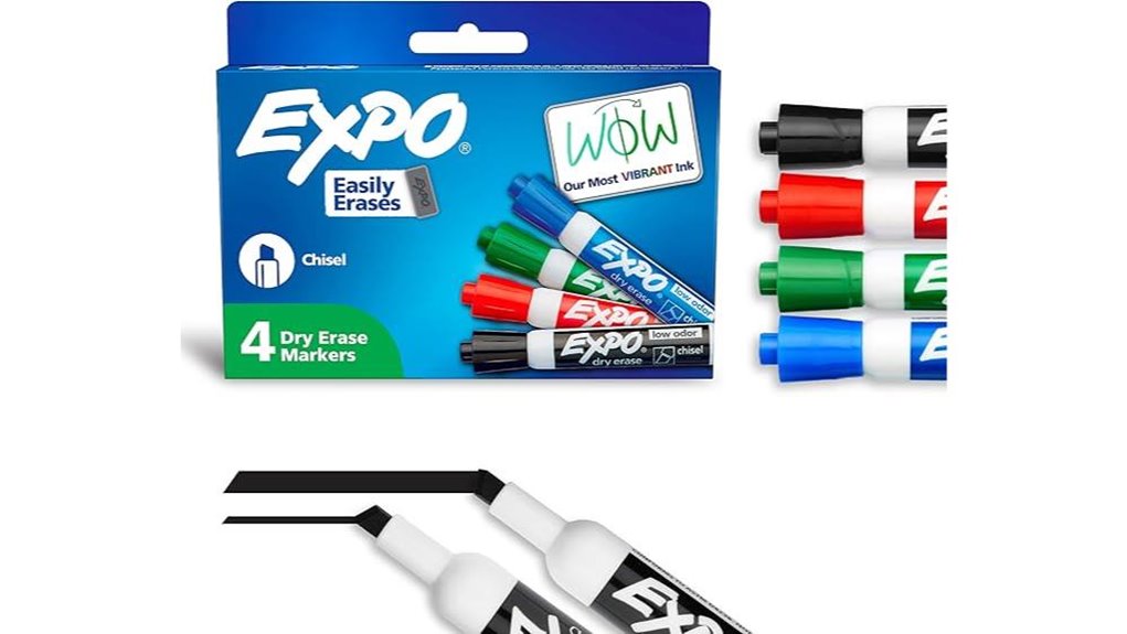 expo low odor chisel markers