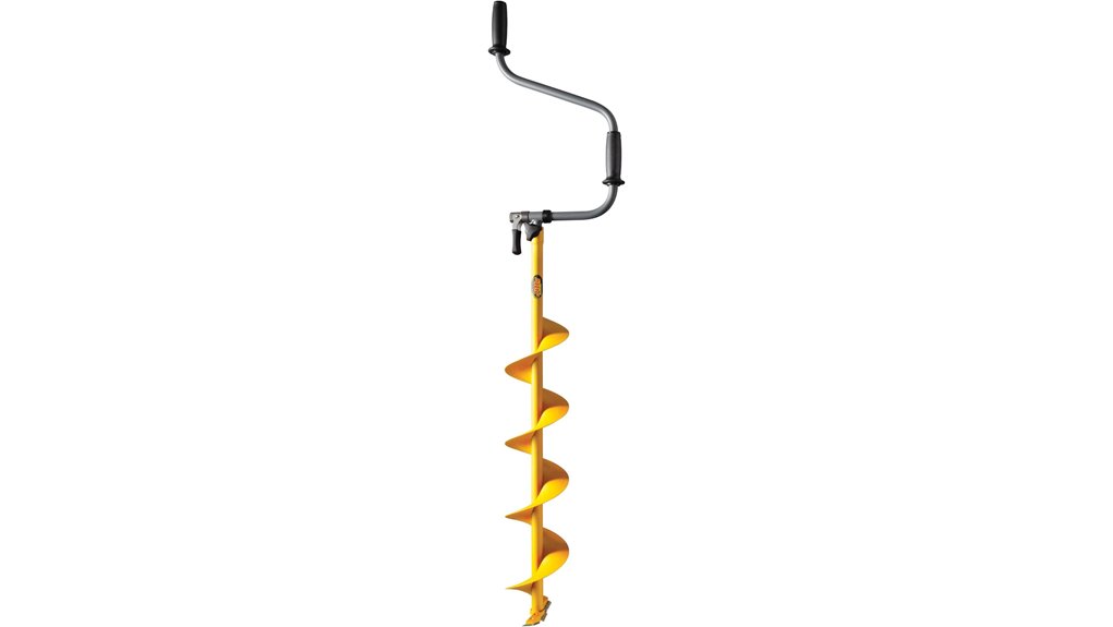 extendable 6 inch yellow hand auger