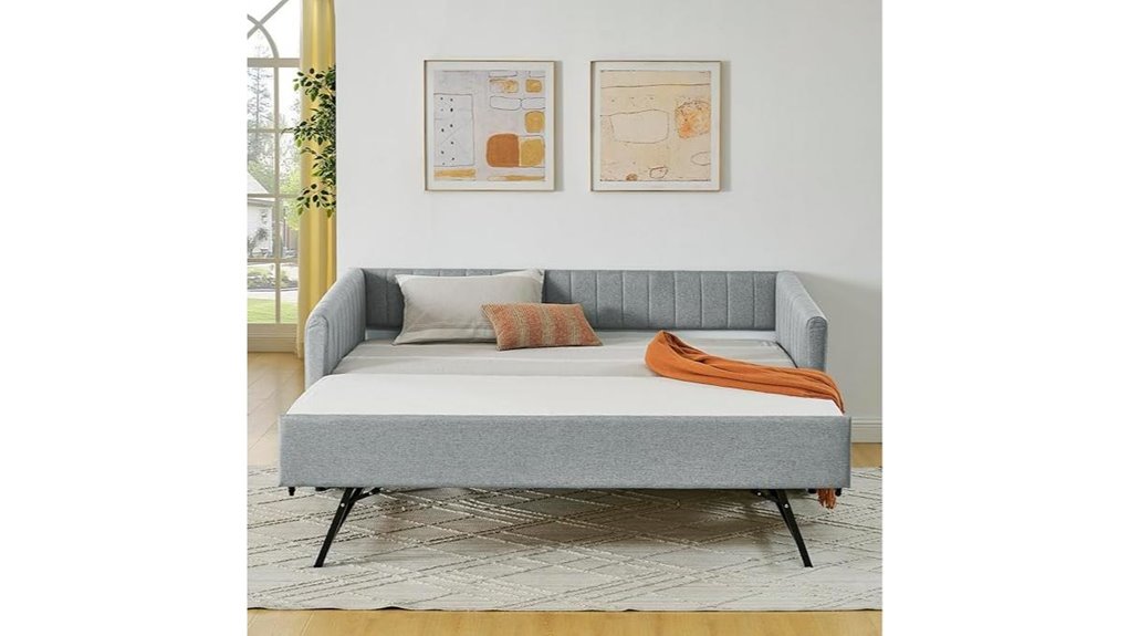 extendable twin trundle daybed