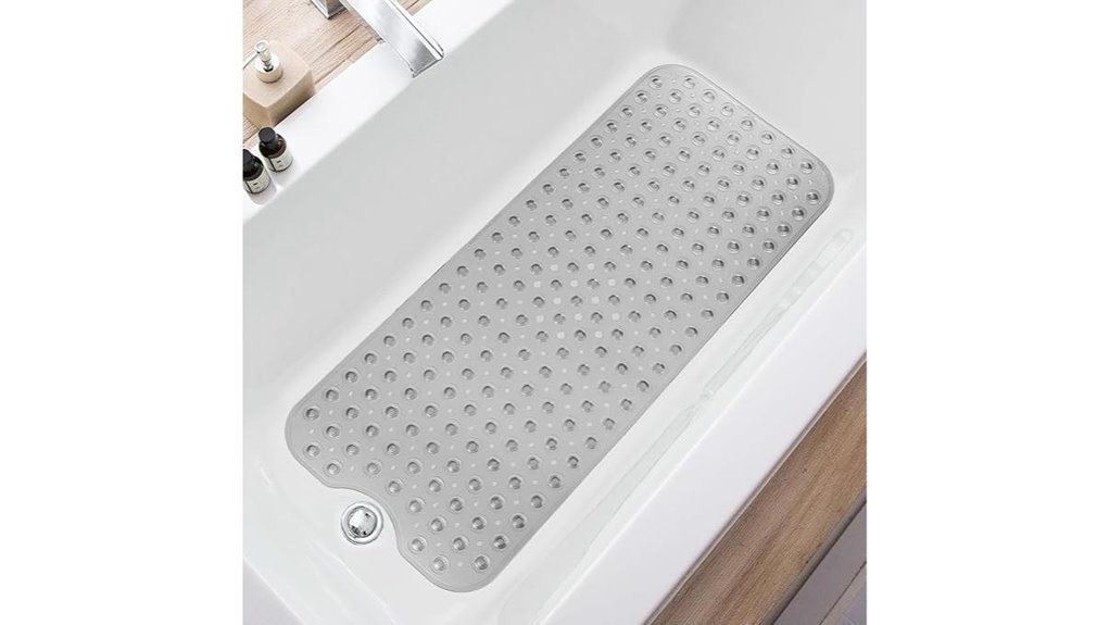 extended non slip drain mat