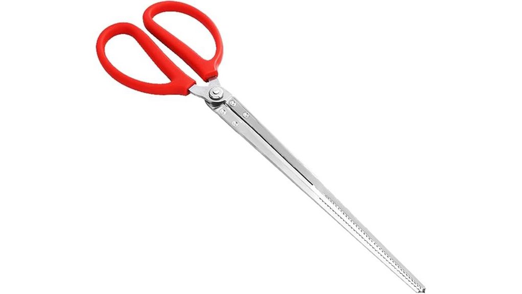 extended stainless reptile tongs