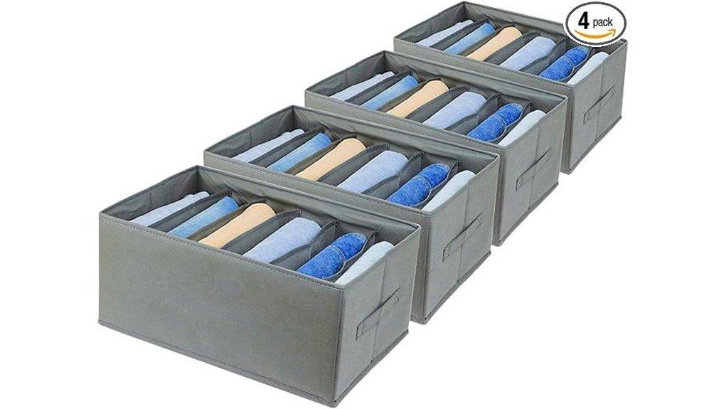 extra large 6 compartment gray organizer