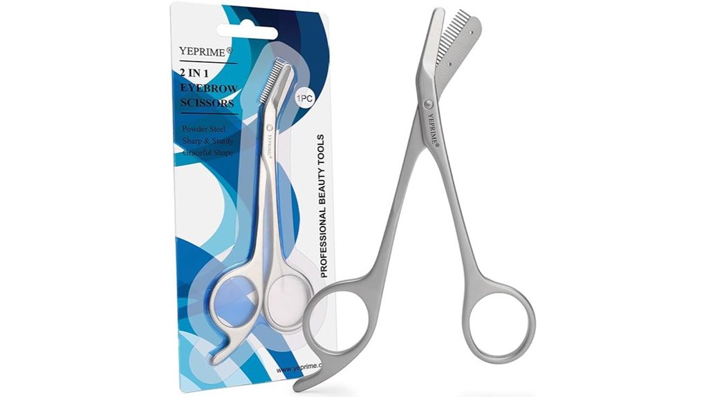 eyebrow scissors with comb
