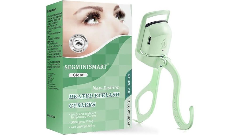 eyelash heated green curler