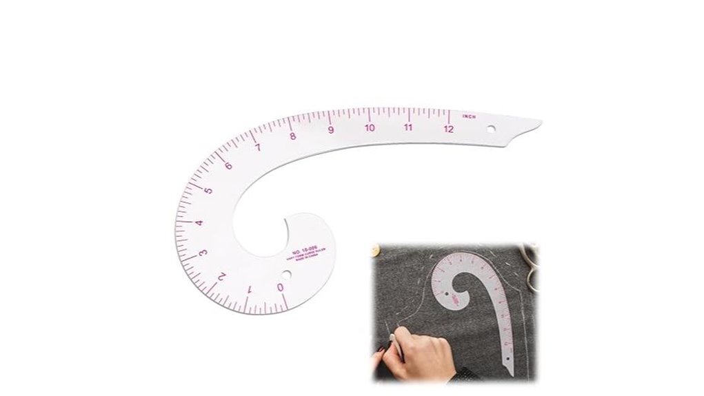 fashion sewing ruler set with french curve