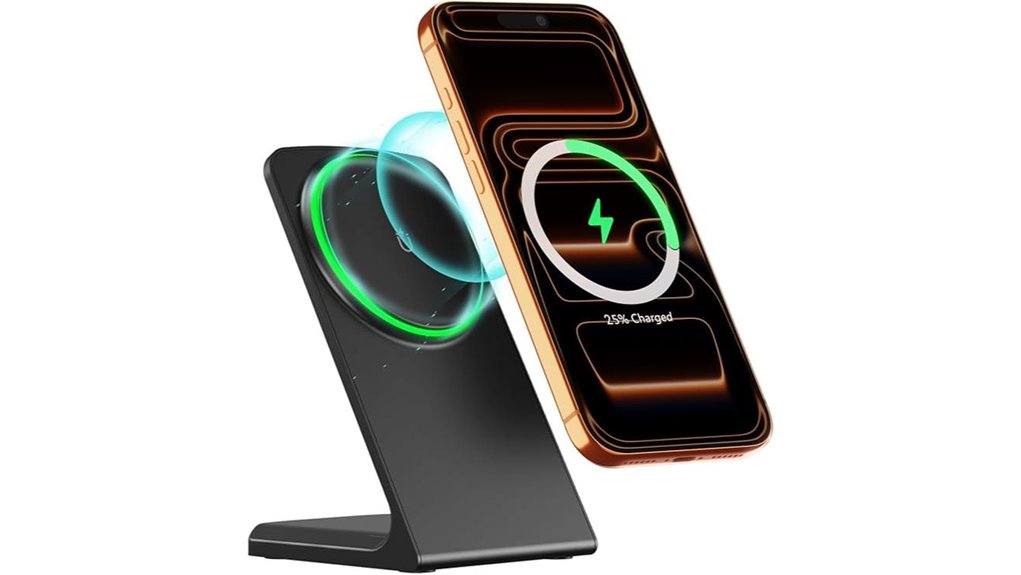 fast magnetic wireless charger holder