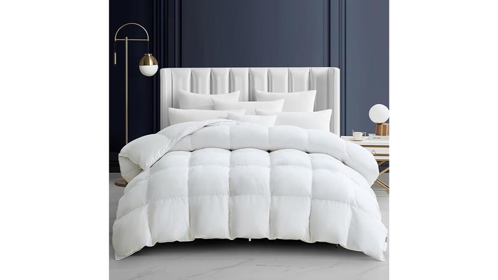 feather down queen comforter