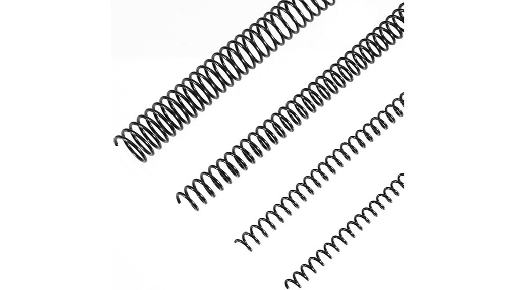 fifty black spiral coils