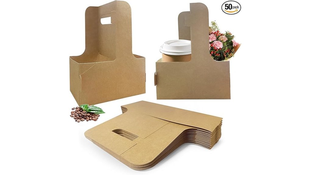 fifty coffee drink carriers