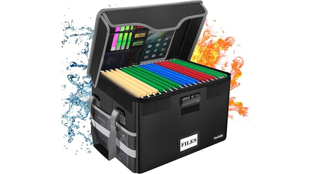 fireproof collapsible file box