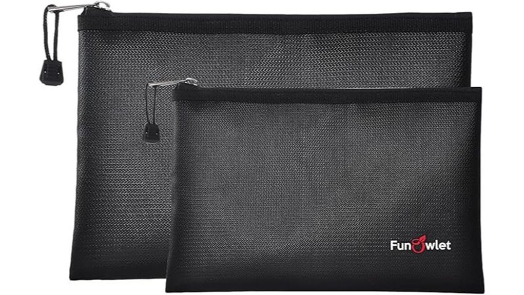 fireproof document bag organizers