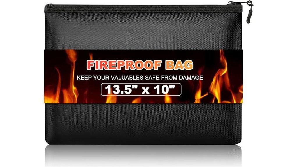 fireproof money bag 13 5x10
