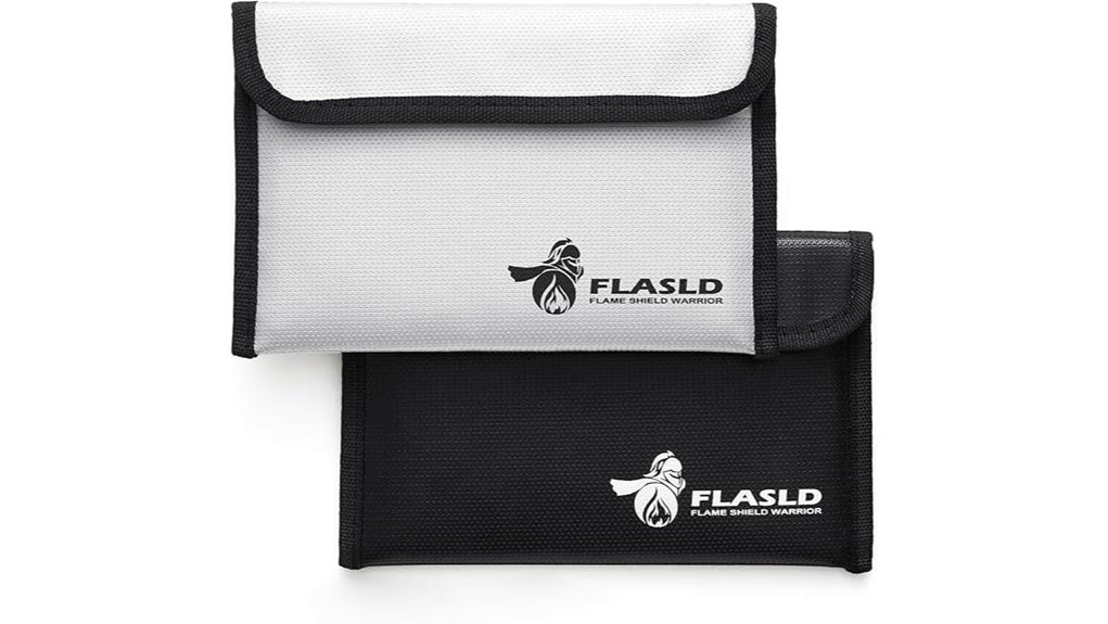 fireproof silicone zippered pouches