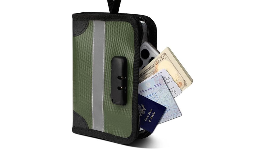 fireproof waterproof lock bag