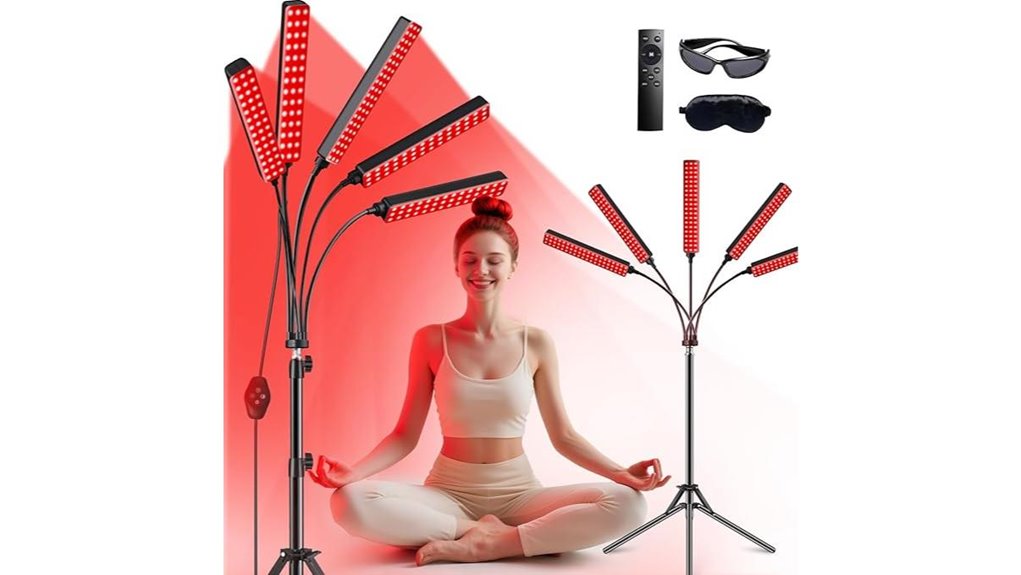 five head red infrared light therapy