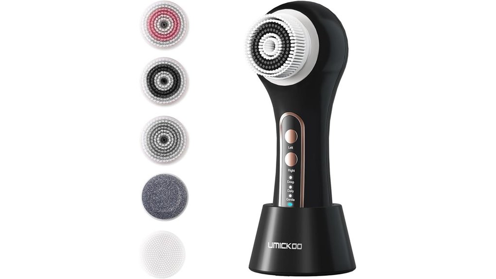 five headed electric facial brush