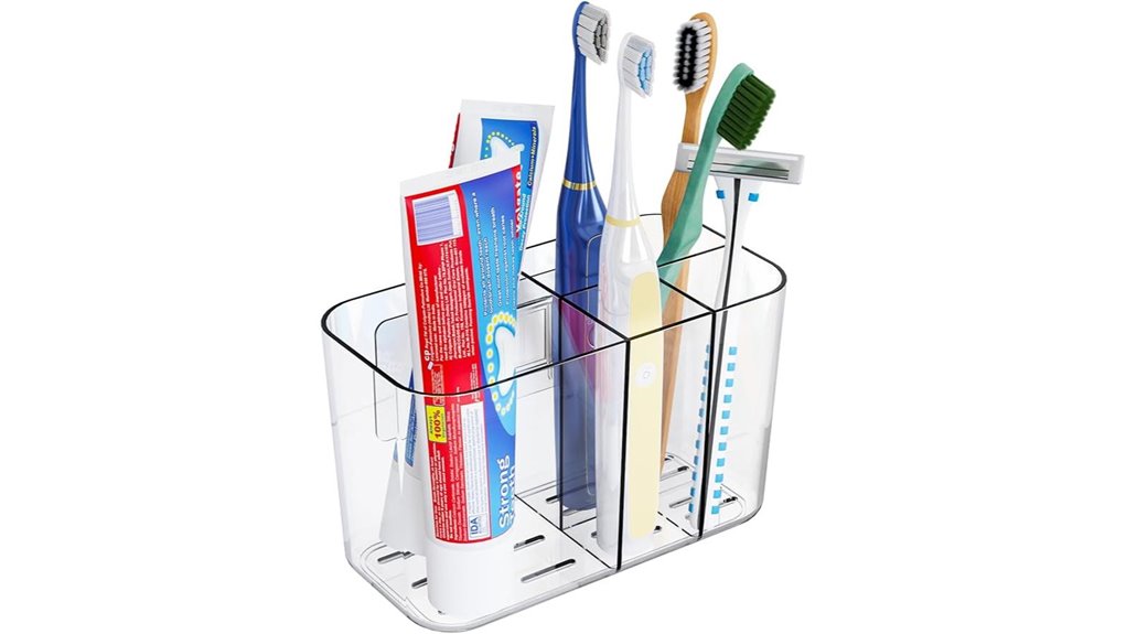 five slot wall mounted electric brush paste holder