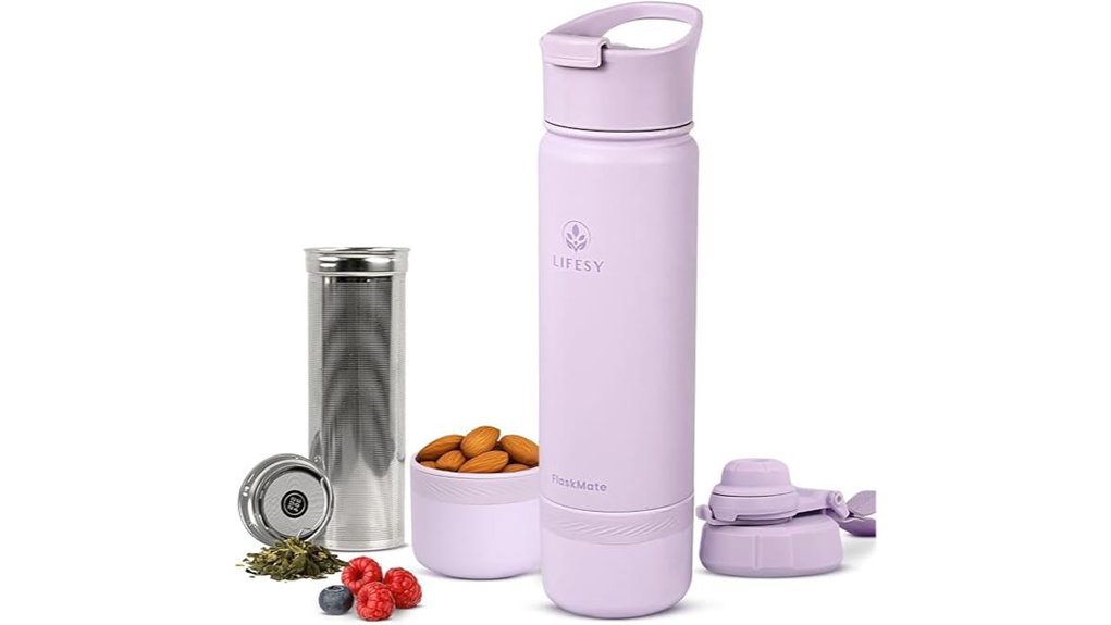 flaskmate lilac 18oz infuser