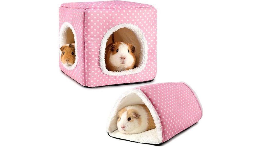 fleece hideout and tunnel pink