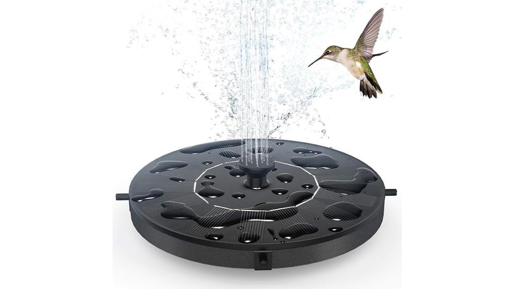 floating solar birdbath pump