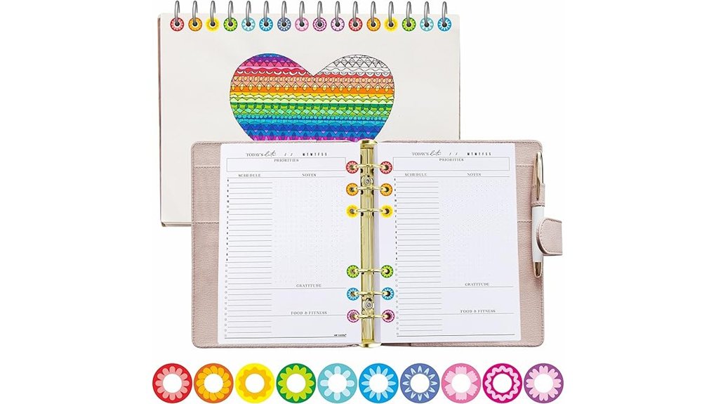 flower hole reinforcement stickers