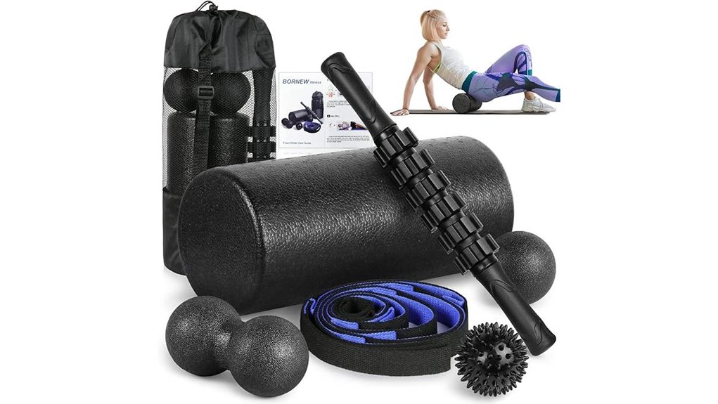 foam roller set 2 foot ball