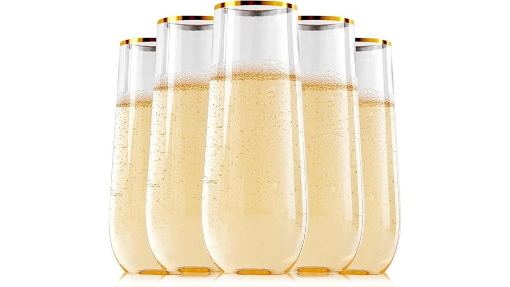 focusline 24 pack champagne flutes