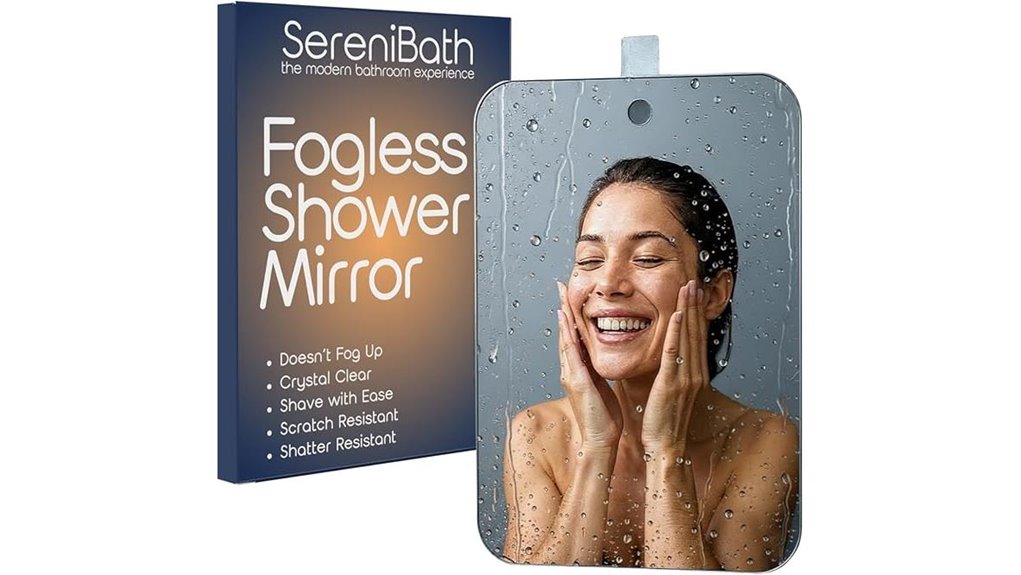 fogless shower mirror grooming