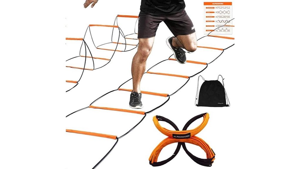 foldable 12 rung agility ladder