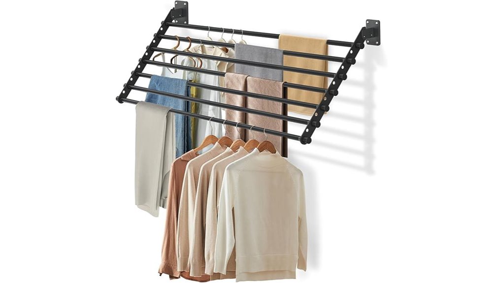 foldable 28 inch wall mounted rack