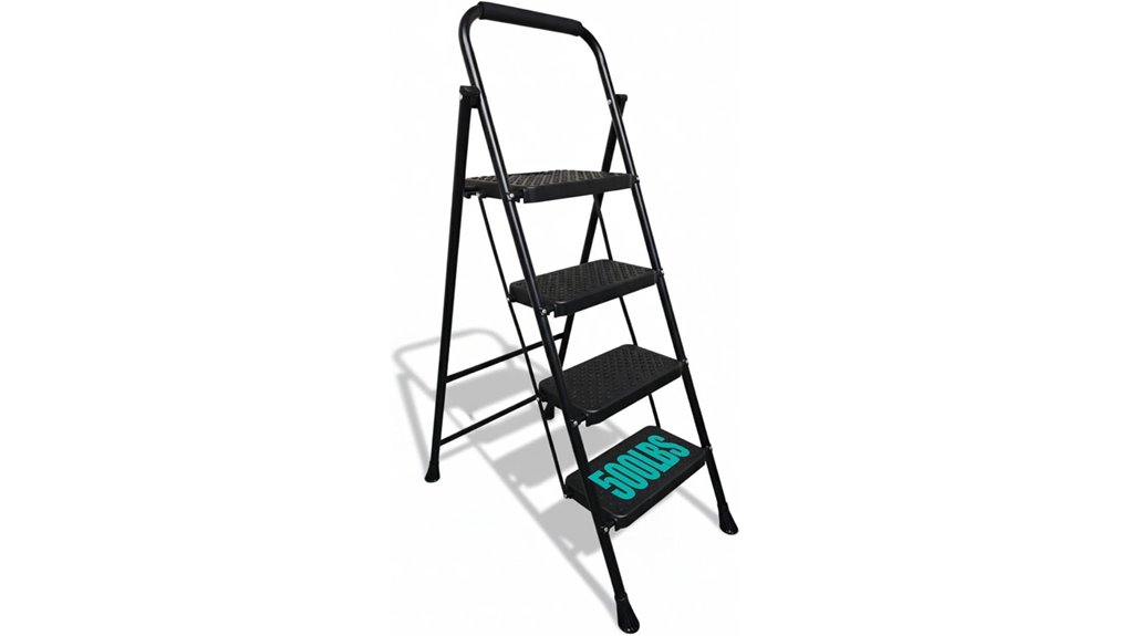 foldable 4 step ladder stool