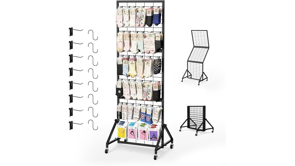 foldable 6x2 gridwall stand