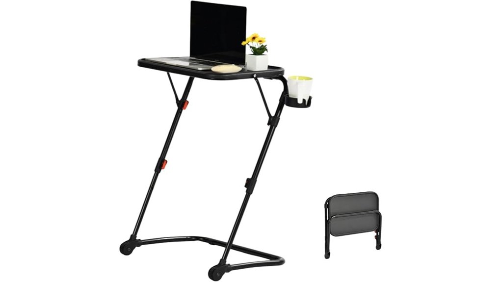foldable adjustable desk cupholder