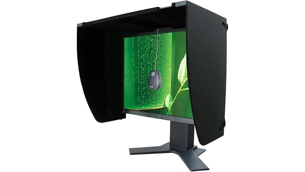foldable anti glare desktop hood