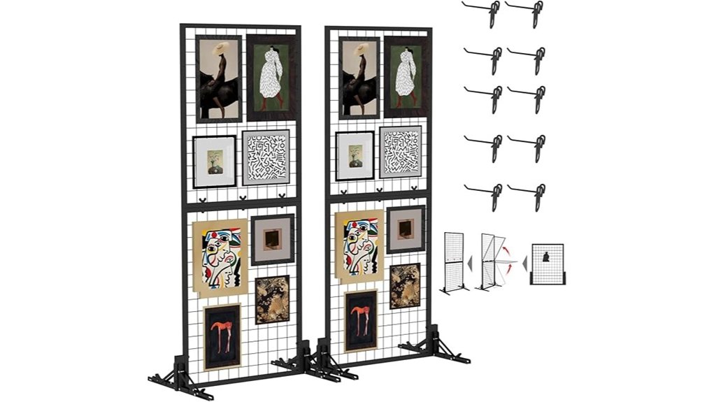 foldable black wire panels