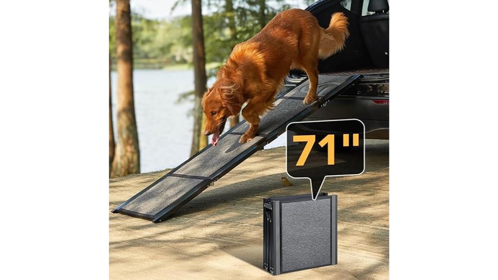 foldable dog ramp 250 lbs